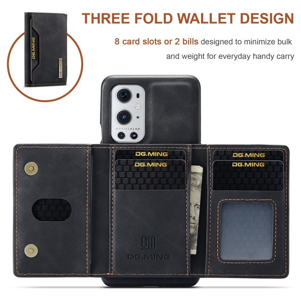 Cover Magnetic Card Slots OnePlus 9 Pro Black