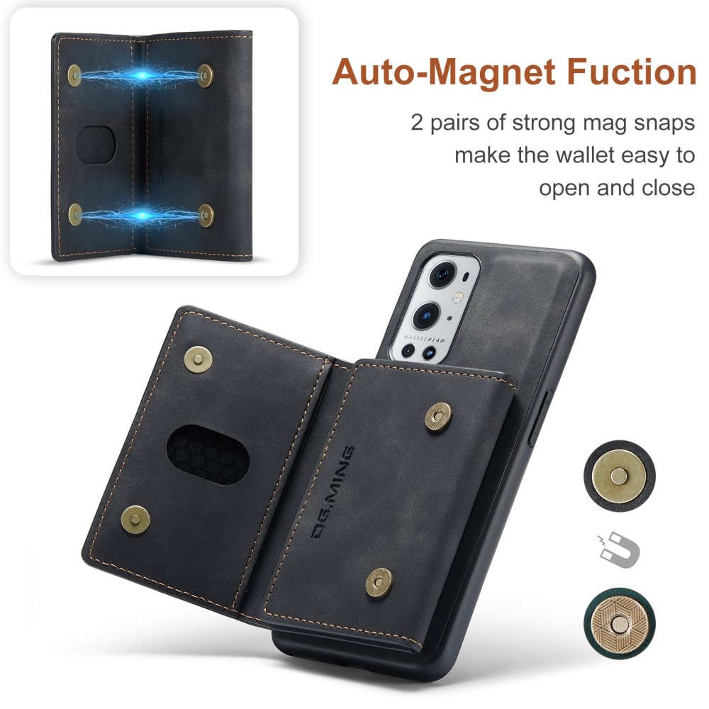 Cover Magnetic Card Slots OnePlus 9 Pro Black