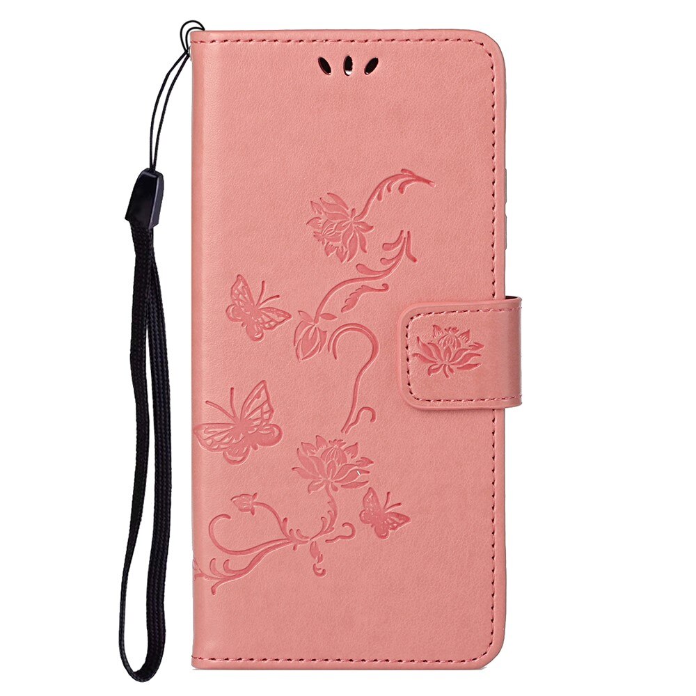 Custodia in pelle a farfalle per  OnePlus Nord 2 5G, Rosa
