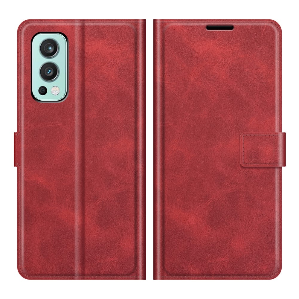 Cover portafoglio Leather Wallet OnePlus Nord 2 5G Red