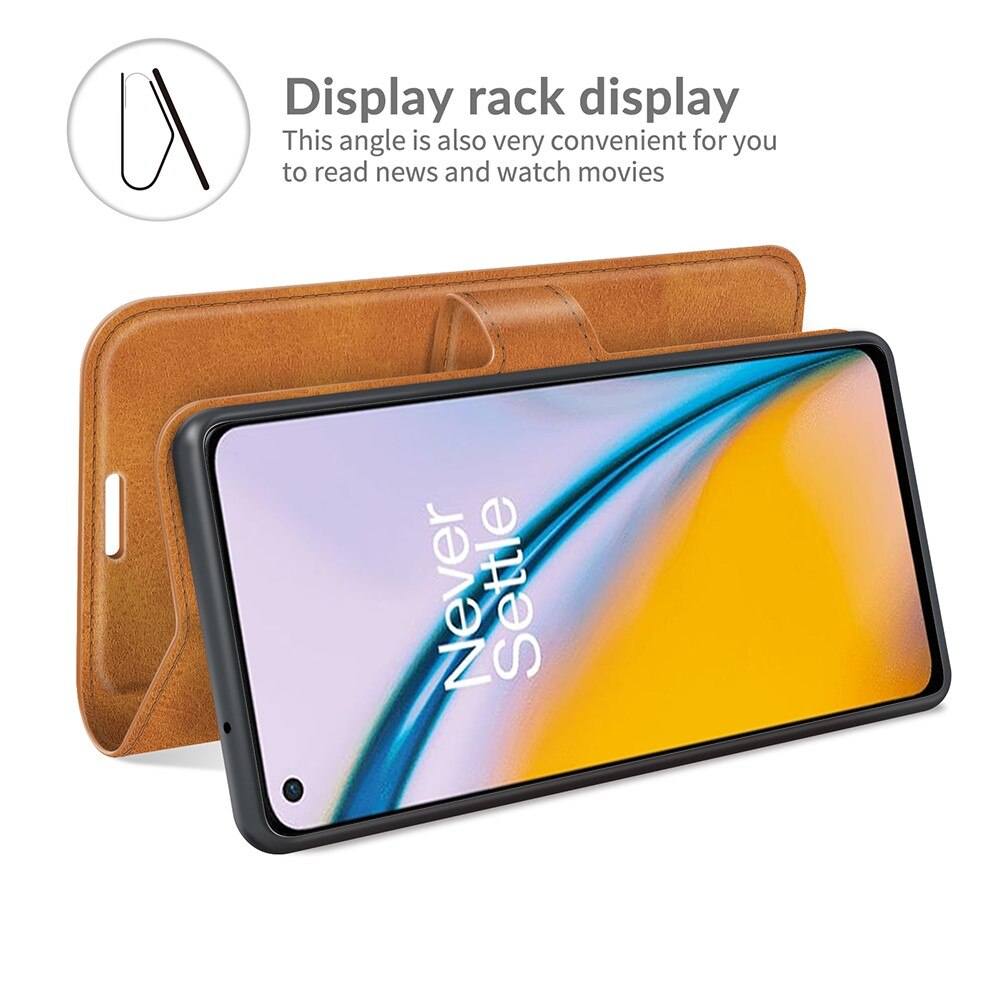 Cover portafoglio Leather Wallet OnePlus Nord 2 5G Cognac