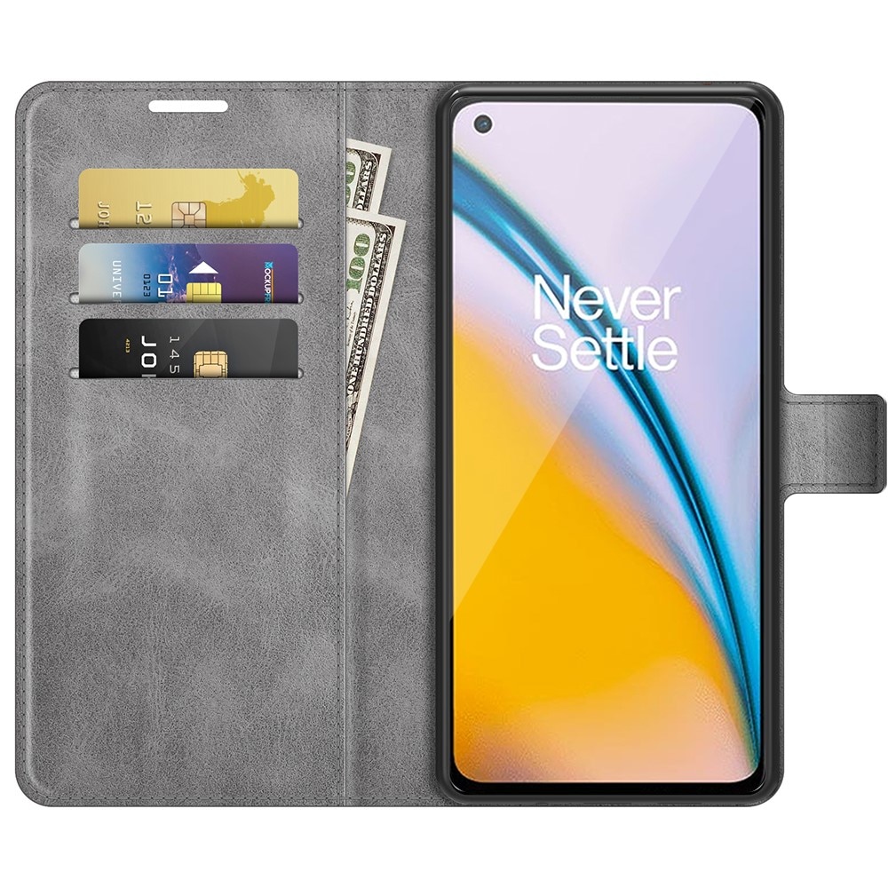 Cover portafoglio Leather Wallet OnePlus Nord 2 5G Grey