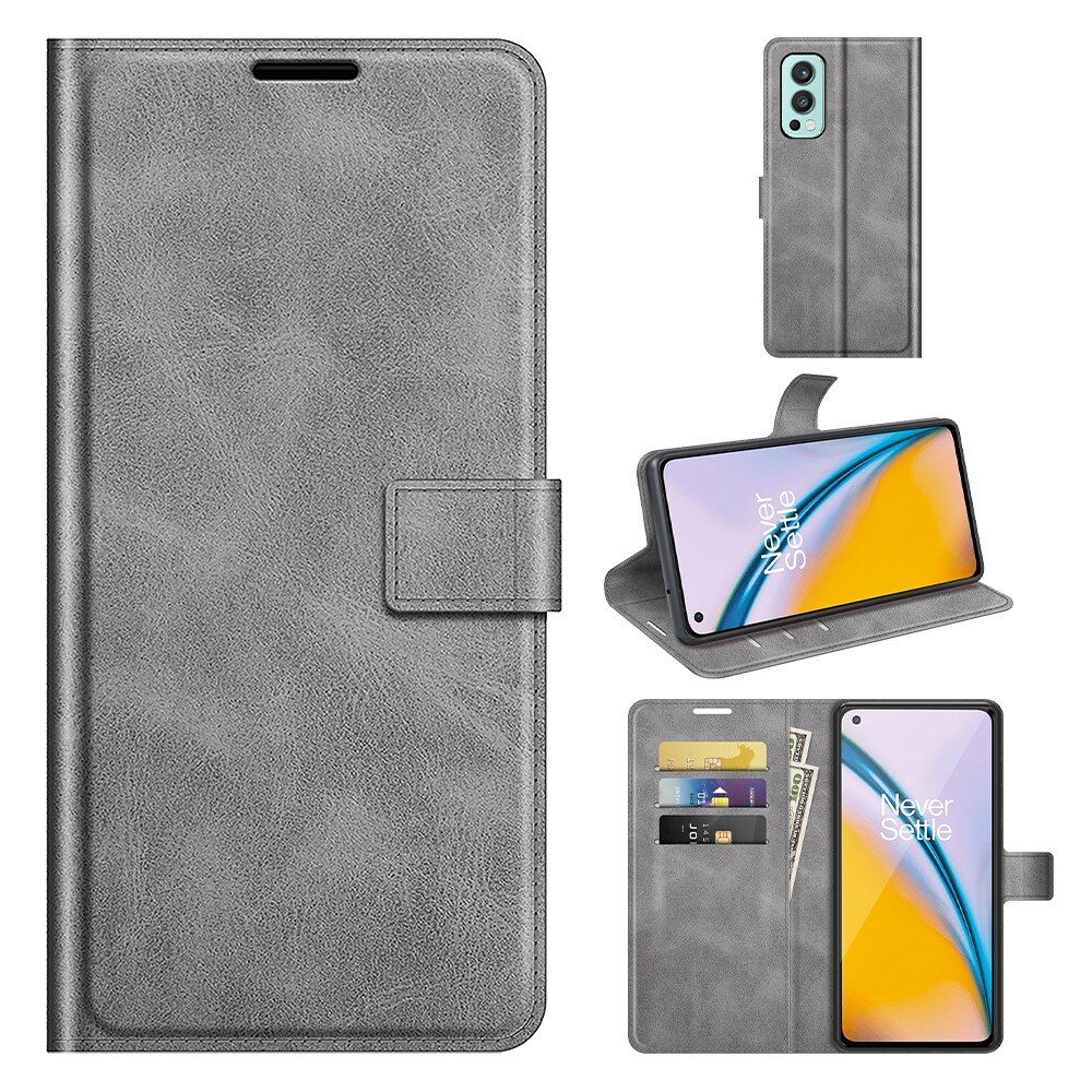 Cover portafoglio Leather Wallet OnePlus Nord 2 5G Grey