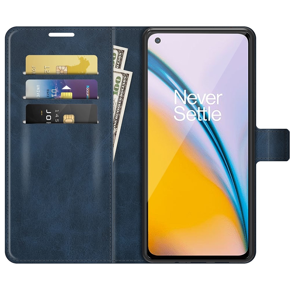 Cover portafoglio Leather Wallet OnePlus Nord 2 5G Blue