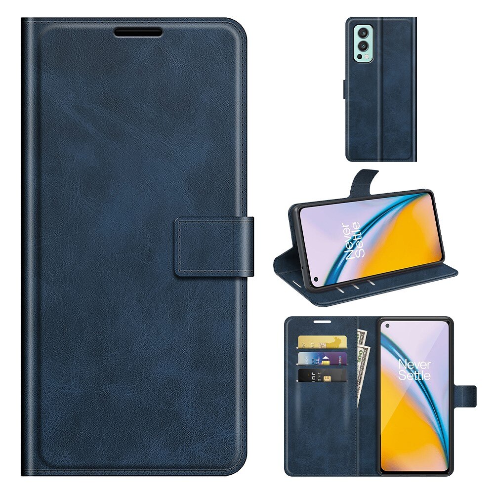 Cover portafoglio Leather Wallet OnePlus Nord 2 5G Blue