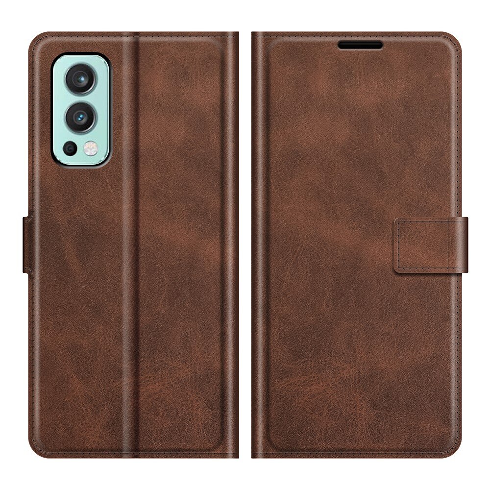 Cover portafoglio Leather Wallet OnePlus Nord 2 5G Brown