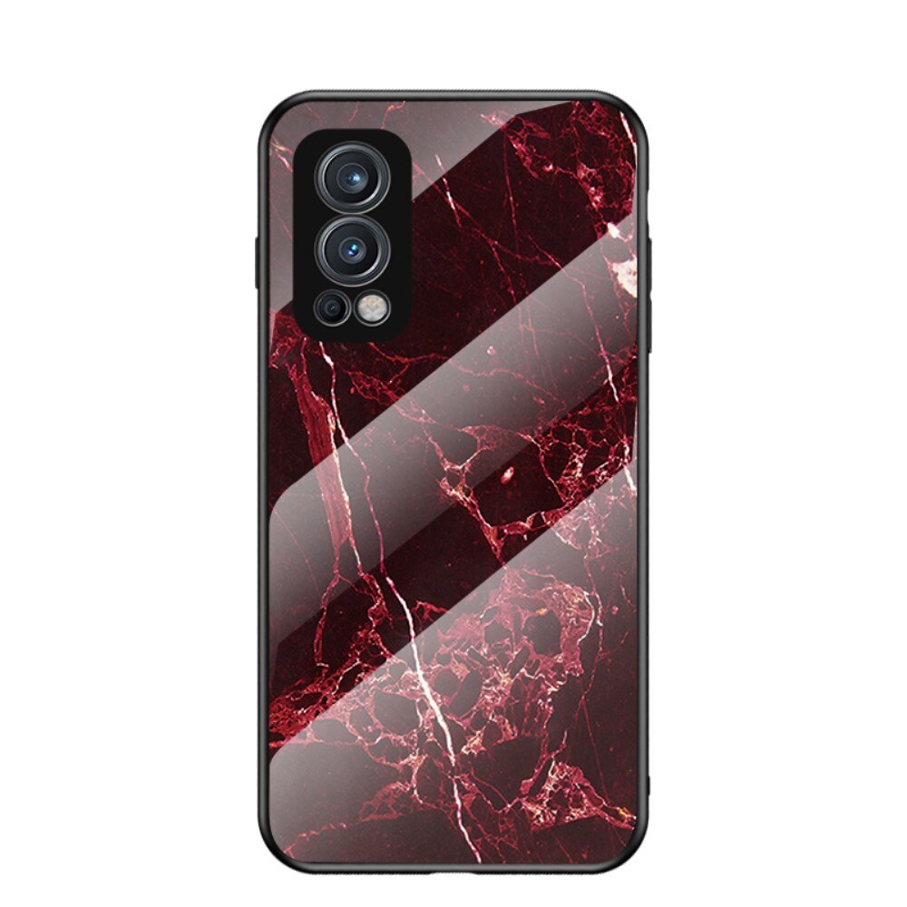 Custodia in vetro temperato OnePlus Nord 2 5G Marmo Rosso