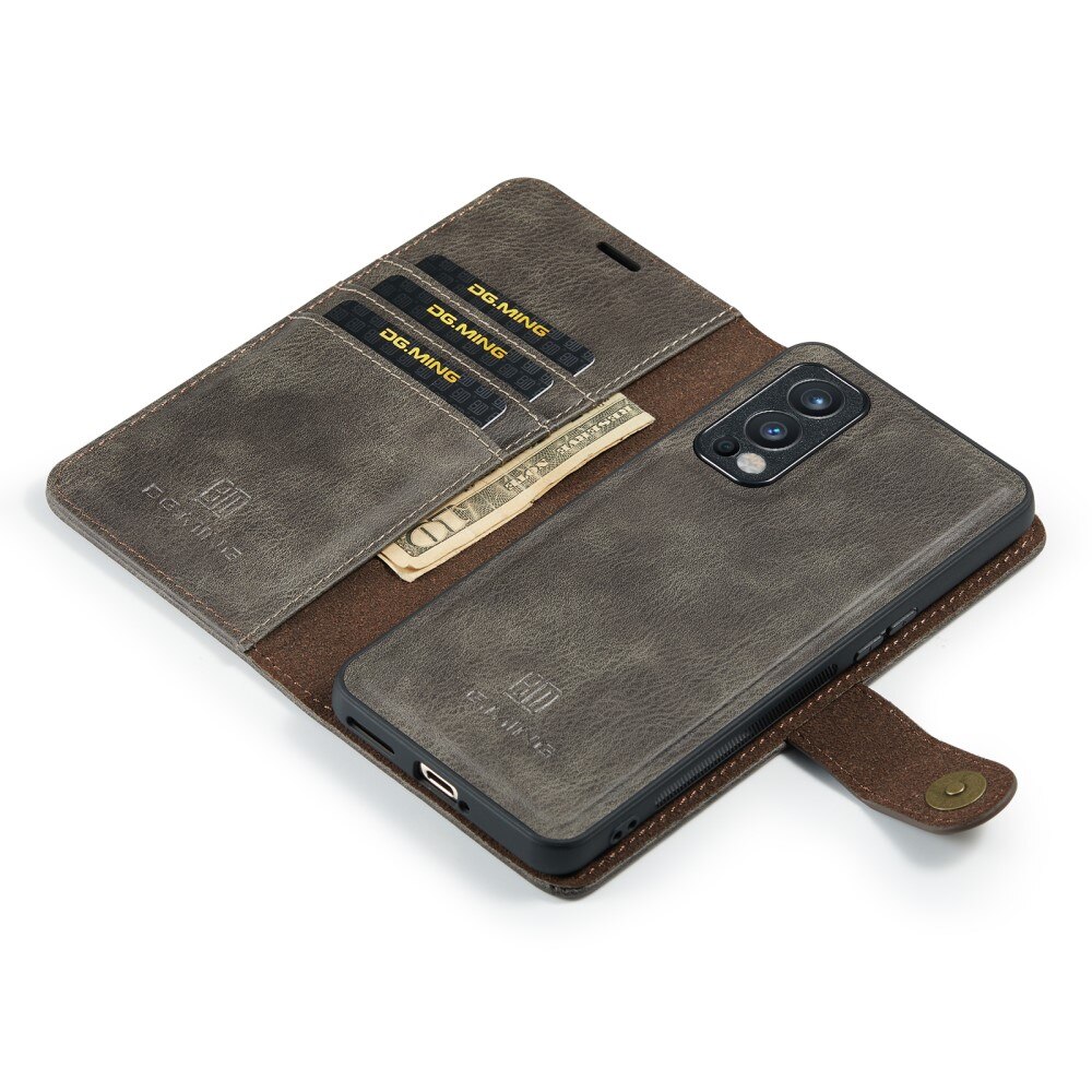 Cover portafoglio Magnet Wallet  OnePlus Nord 2 5G Brown