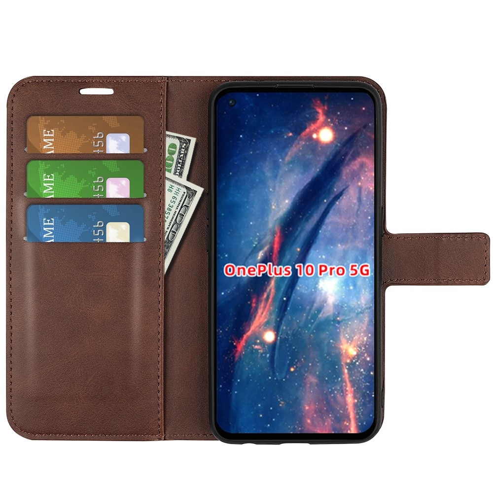 Cover portafoglio Leather Wallet OnePlus 10 Pro Brown