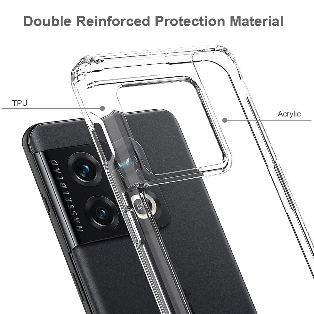 Cover ibrido Crystal Hybrid per OnePlus 10 Pro, trasparente