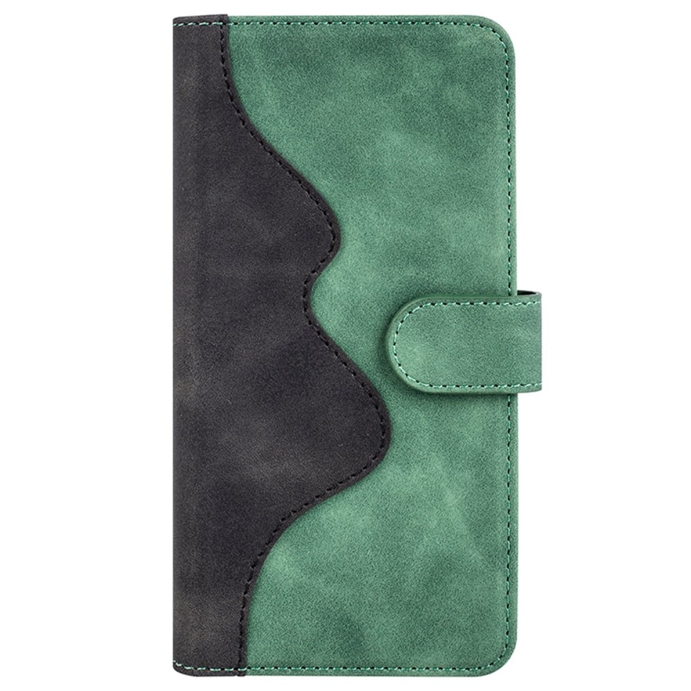 Custodie a portafoglio Color Splicing OnePlus Nord 2T 5G Verde