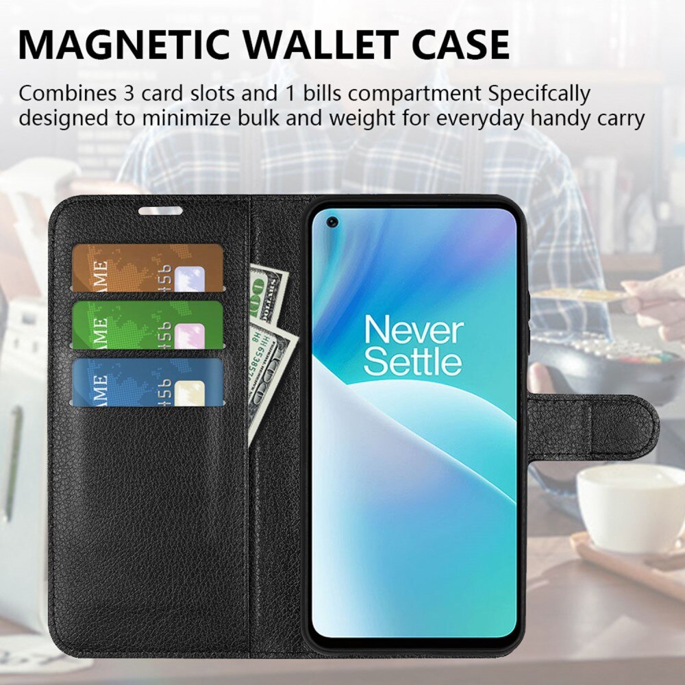 Cover portafoglio  Oneplus Nord 2T 5G Nero