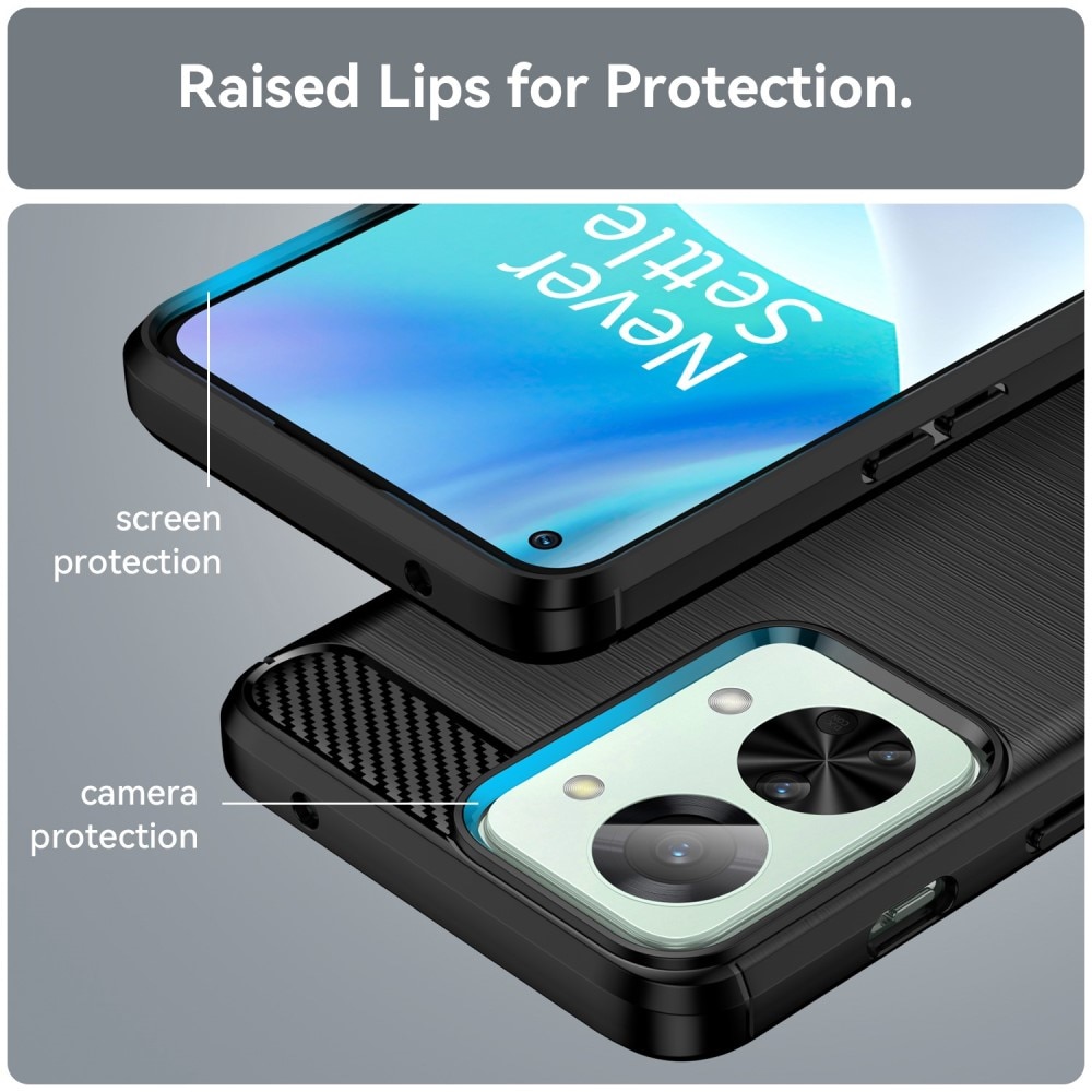 Cover TPU Brushed  Oneplus Nord 2T 5G Nero
