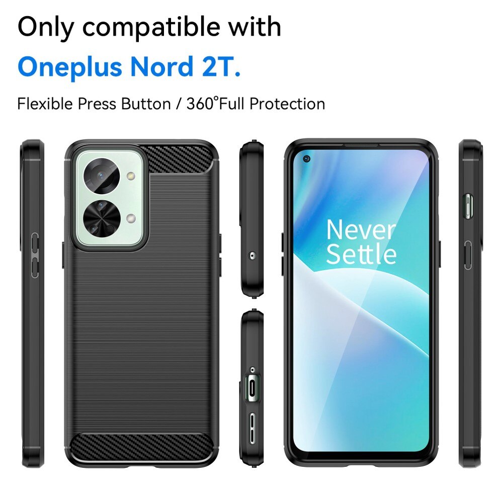 Cover TPU Brushed  Oneplus Nord 2T 5G Nero