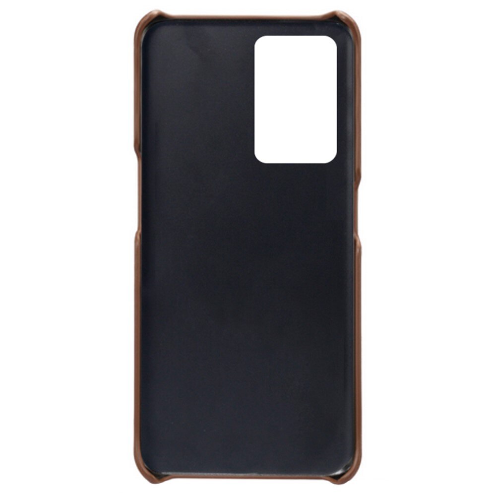 Cover Cards Slot Case OnePlus Nord 2T 5G Marrone