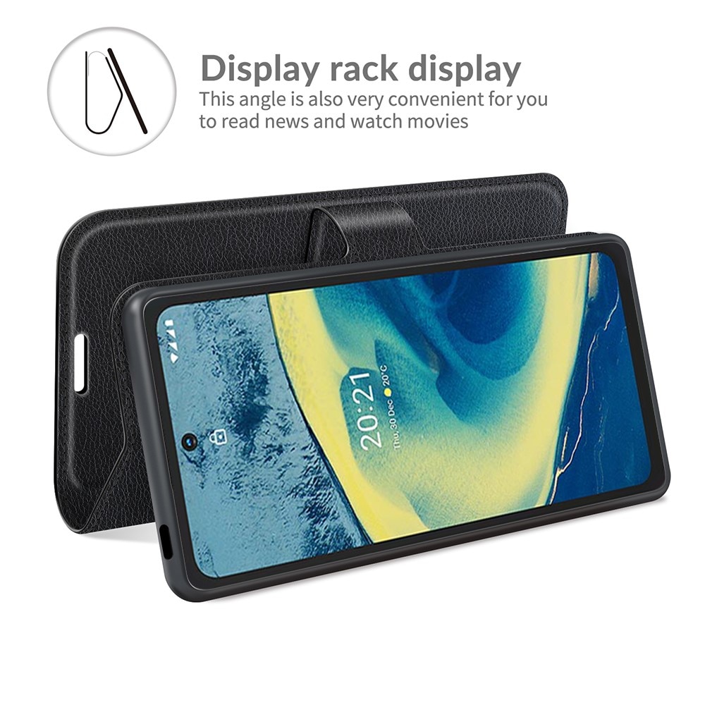 Cover portafoglio  Nokia XR20 Nero