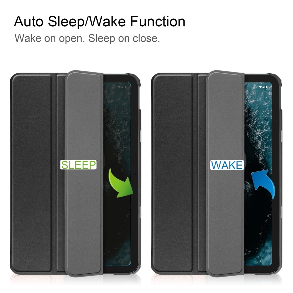 Cover Tri-Fold  Nokia T20 Nero