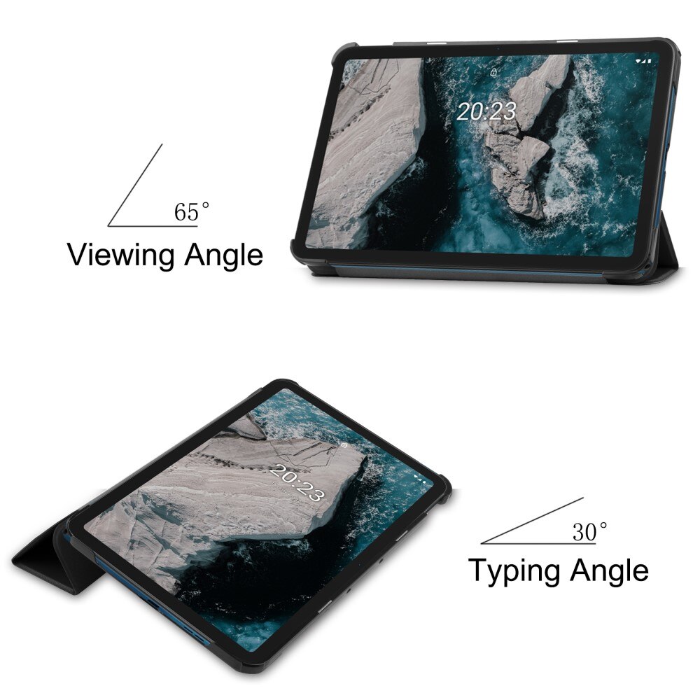 Cover Tri-Fold  Nokia T20 Nero