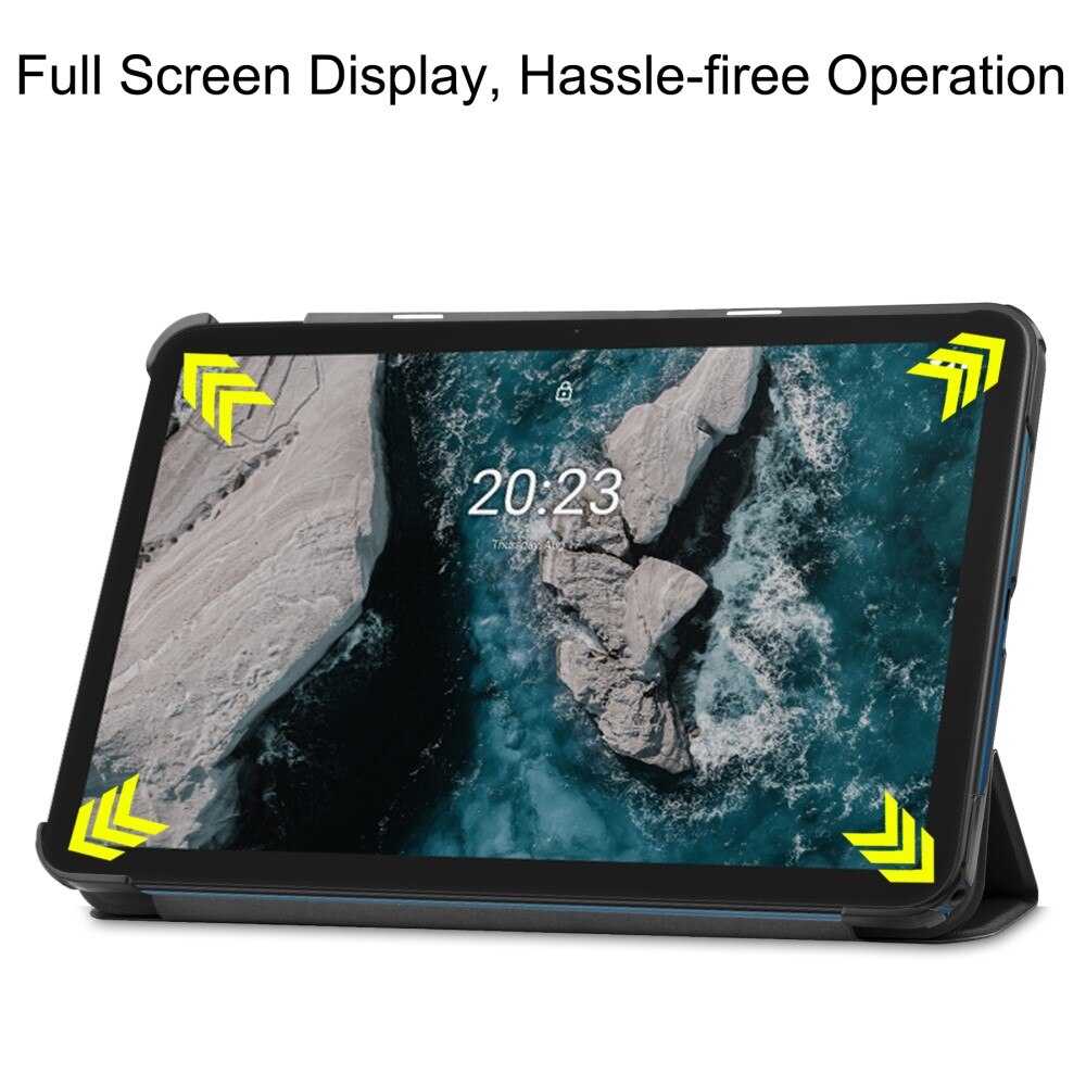 Cover Tri-Fold  Nokia T20 Nero