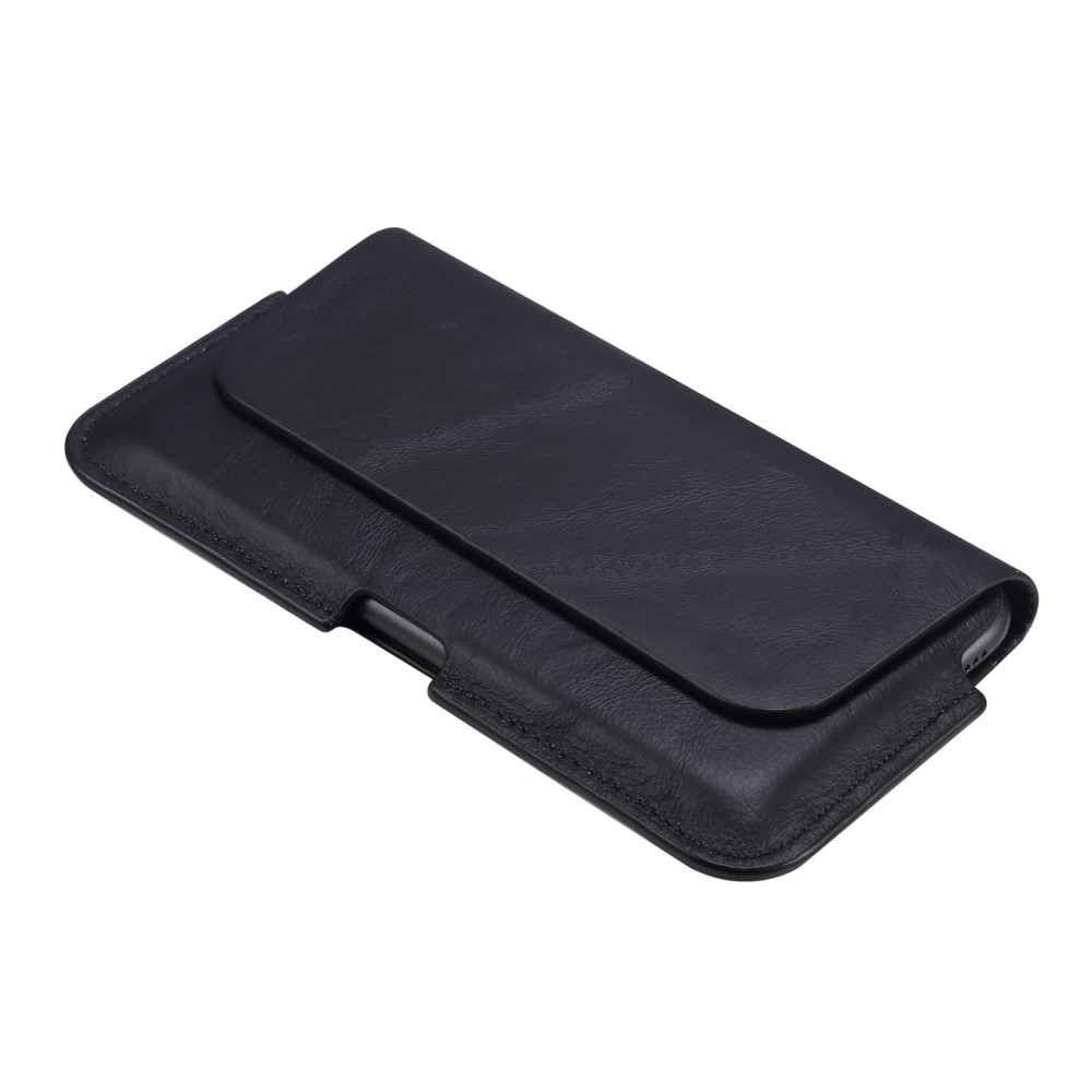 Marsupio in pelle vera Oppo A17k nero