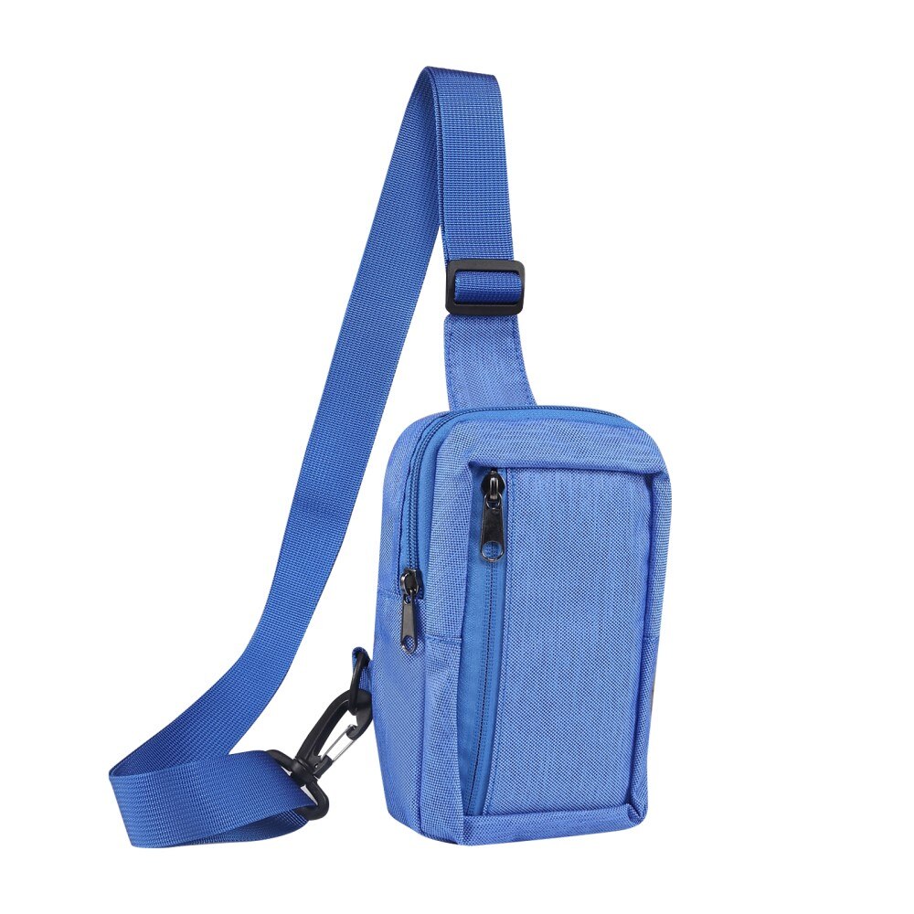 Piccola Borsa a Tracolla in Nylon, blu