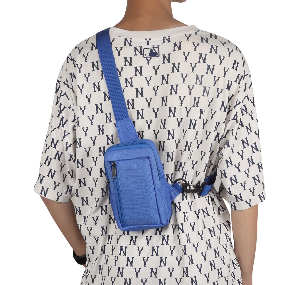 Piccola Borsa a Tracolla in Nylon, blu