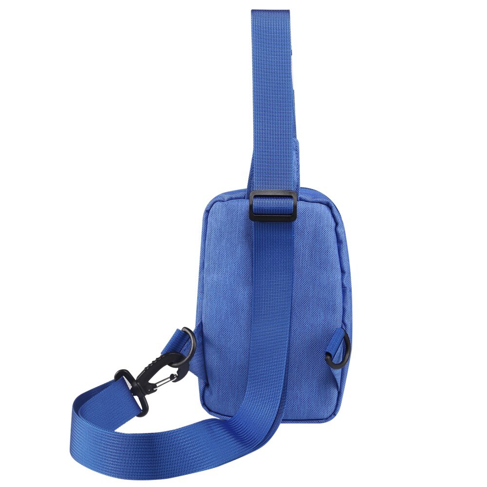 Piccola Borsa a Tracolla in Nylon, blu