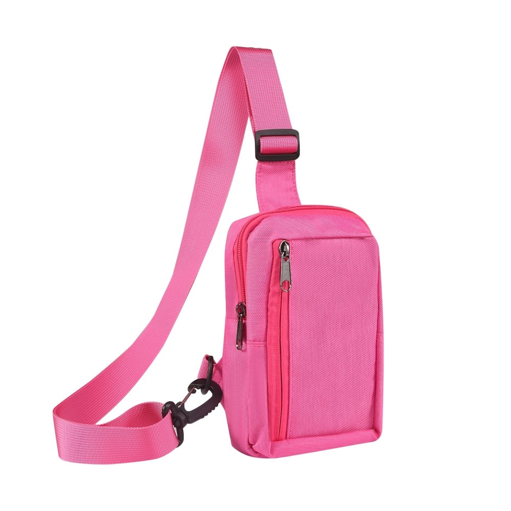 Piccola Borsa a Tracolla in Nylon, rosa