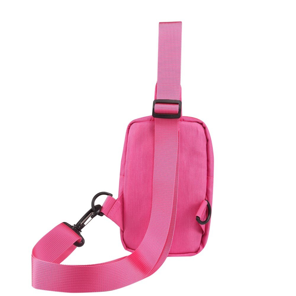 Piccola Borsa a Tracolla in Nylon, rosa