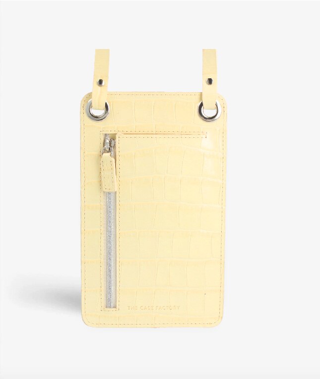 Smart Crossbody Borsa Croco Yellow
