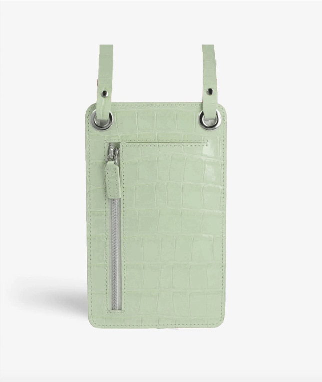 Smart Crossbody Borsa Croco Teal