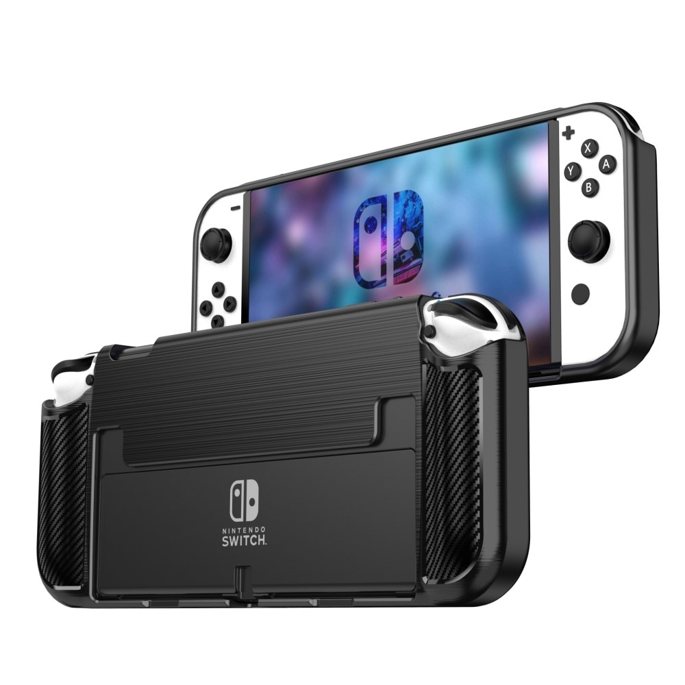 Cover Brushed TPU Case Nintendo Switch OLED Black