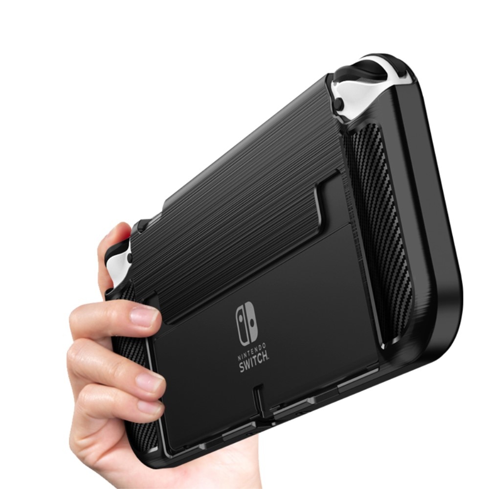 Cover Brushed TPU Case Nintendo Switch OLED Black