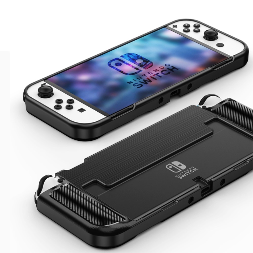 Cover Brushed TPU Case Nintendo Switch OLED Black