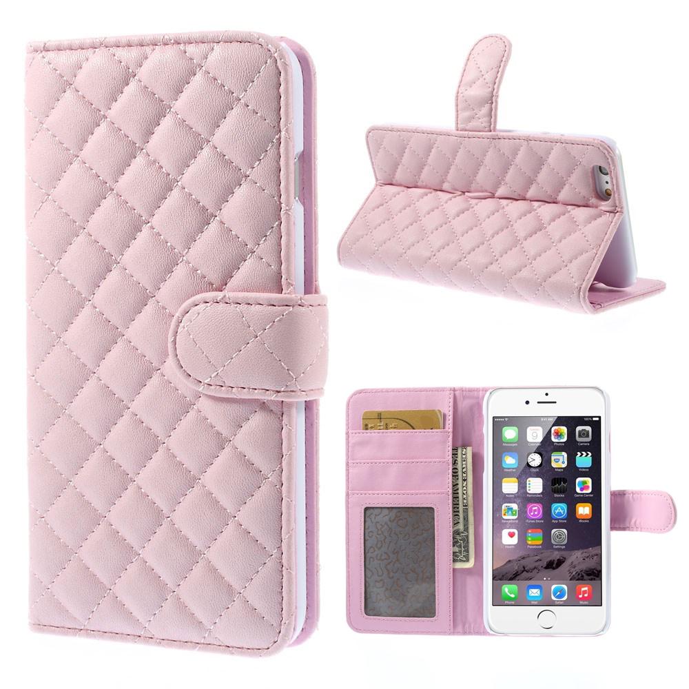 Custodie a portafoglio iPhone 6 Plus/6S Plus Rosa trapuntato