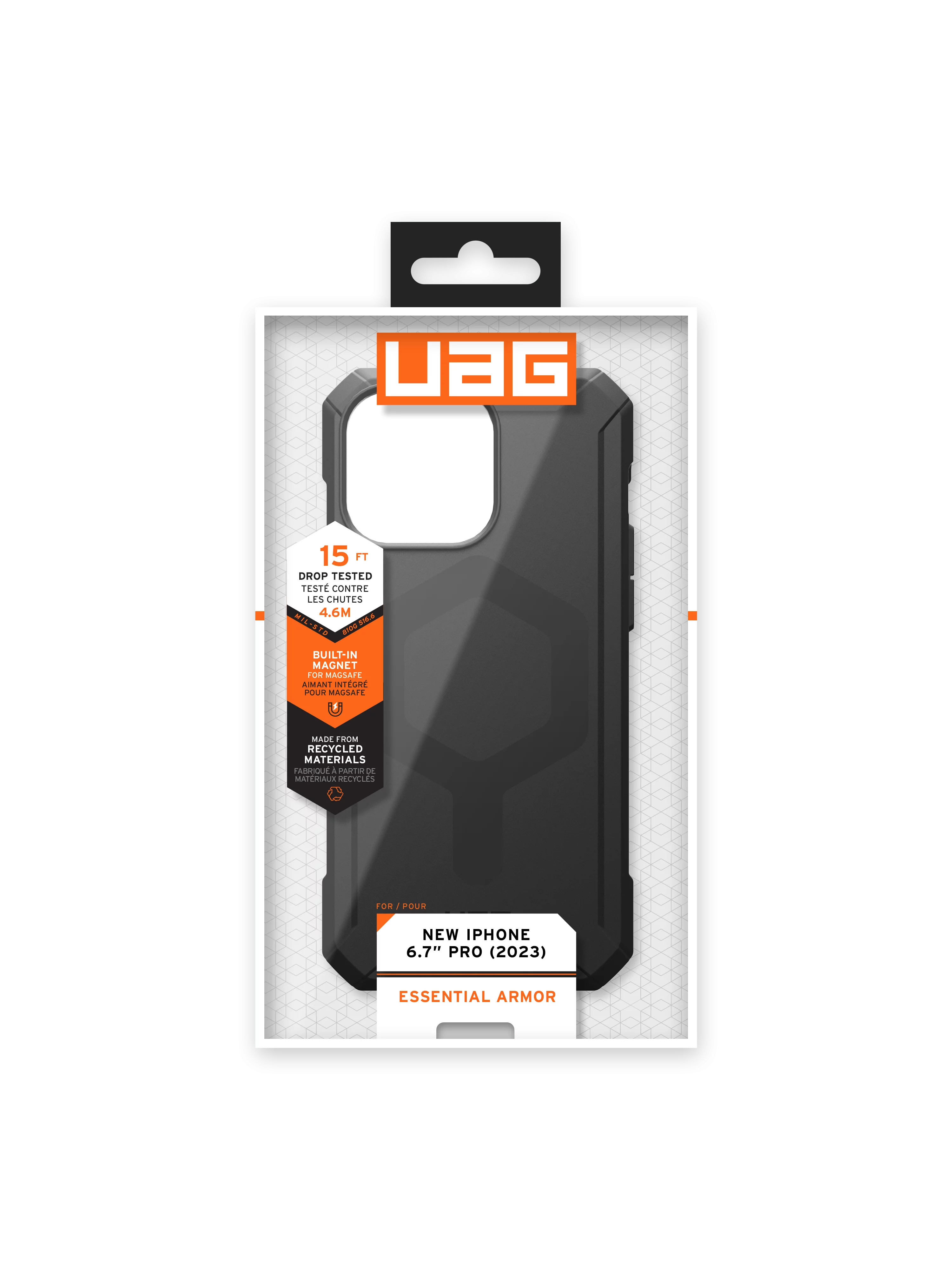 Cover Essential Armor con MagSafe iPhone 15 Pro Max Black