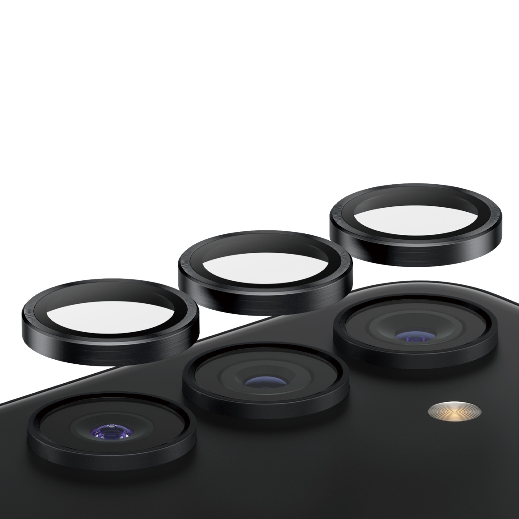 Samsung Galaxy S23 Plus Hoops Camera Lens Protector Black