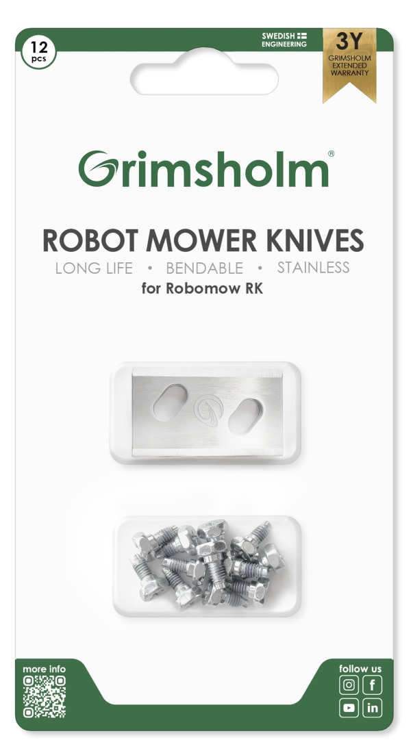 Lame per Robomow RK4000 Pro (12 pezzi)