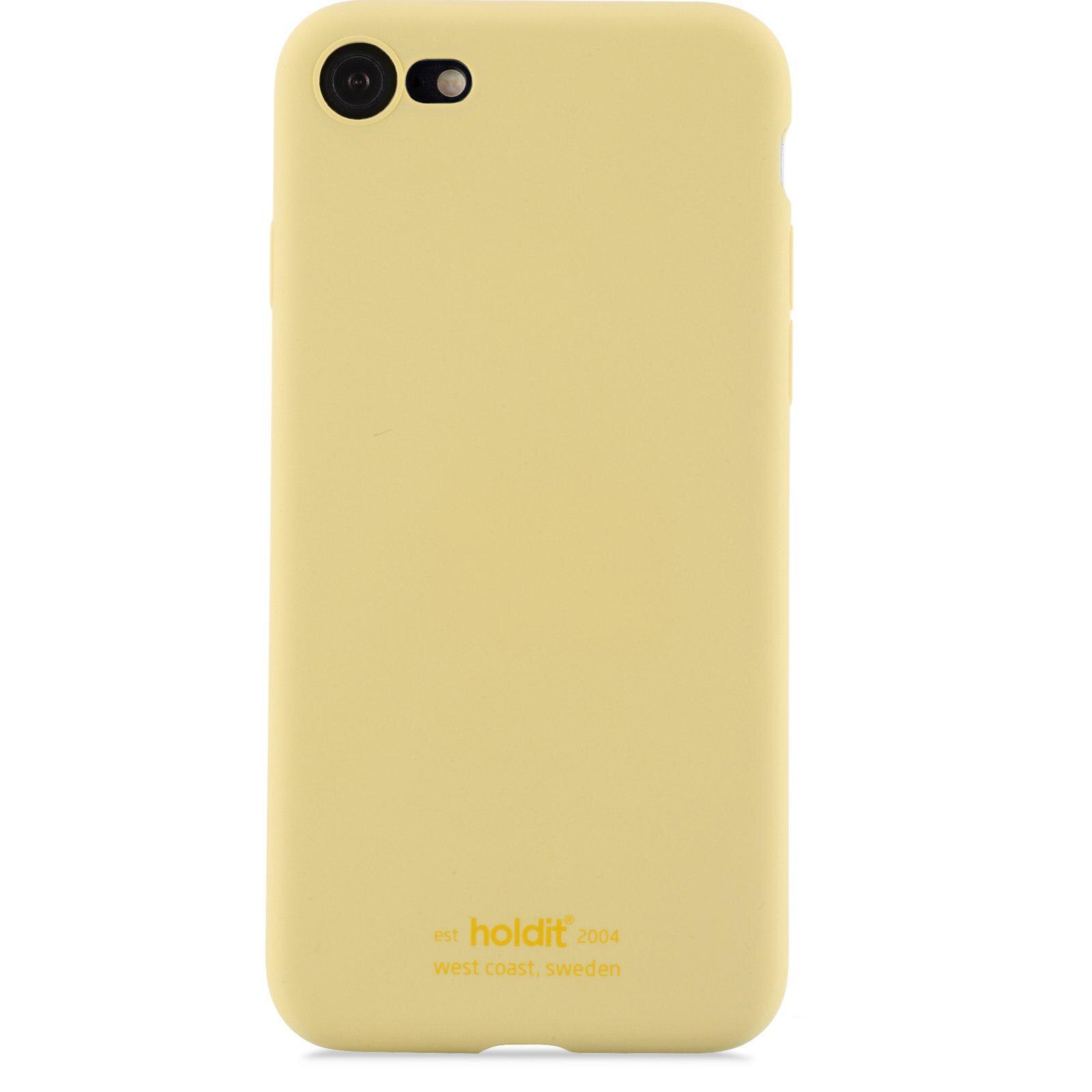 Cover in silicone iPhone SE (2022) Yellow