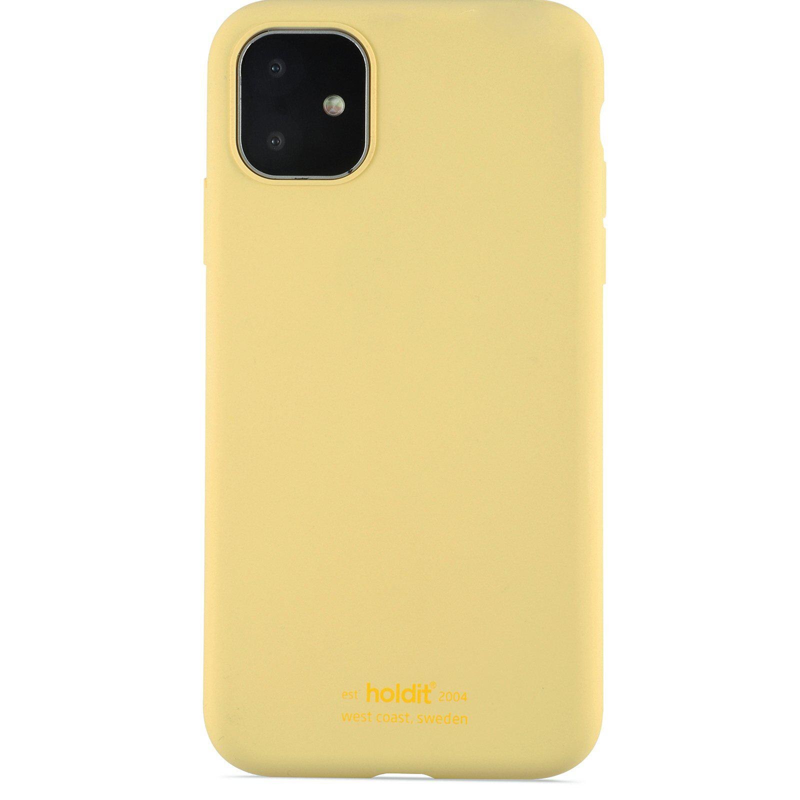 Cover in silicone per Apple iPhone Xr/iPhone 11 Giallo