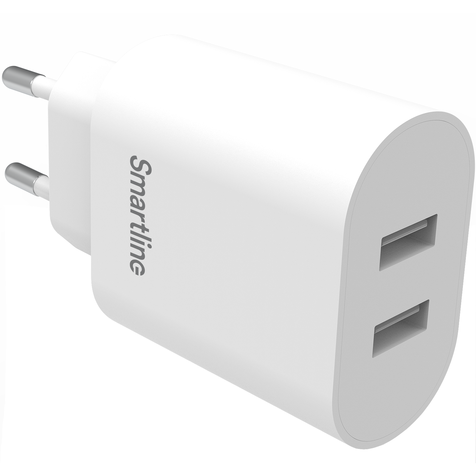 Caricatore USB 2 Porte 4.8A Bianco