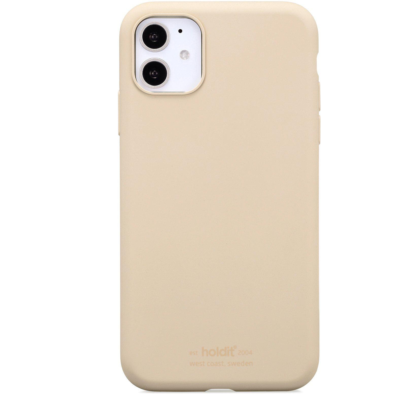 Cover in silicone iPhone 11 Beige