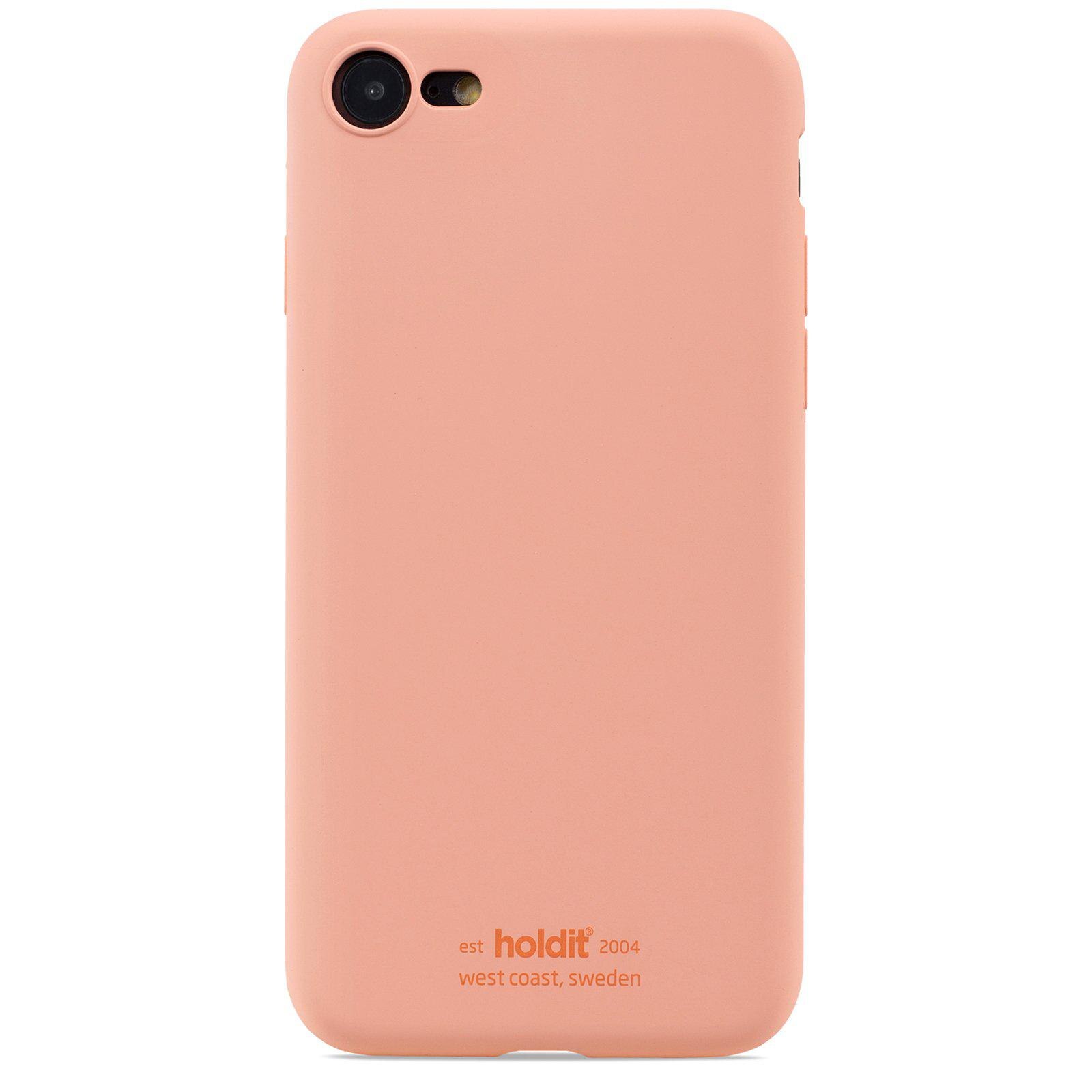 Cover in silicone iPhone SE (2022) Pink Peach