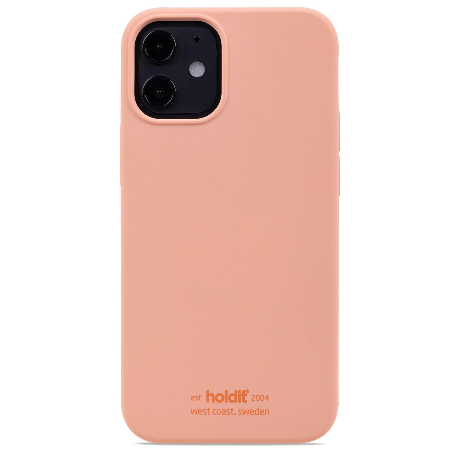 Cover in silicone iPhone 12 Mini Pink Peach