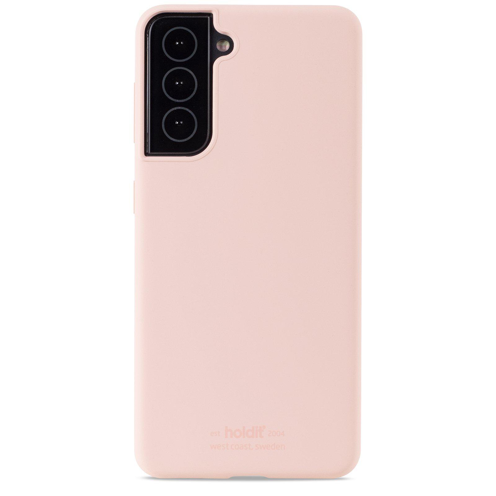 Cover in silicone per Samsung Galaxy S21 Rosa
