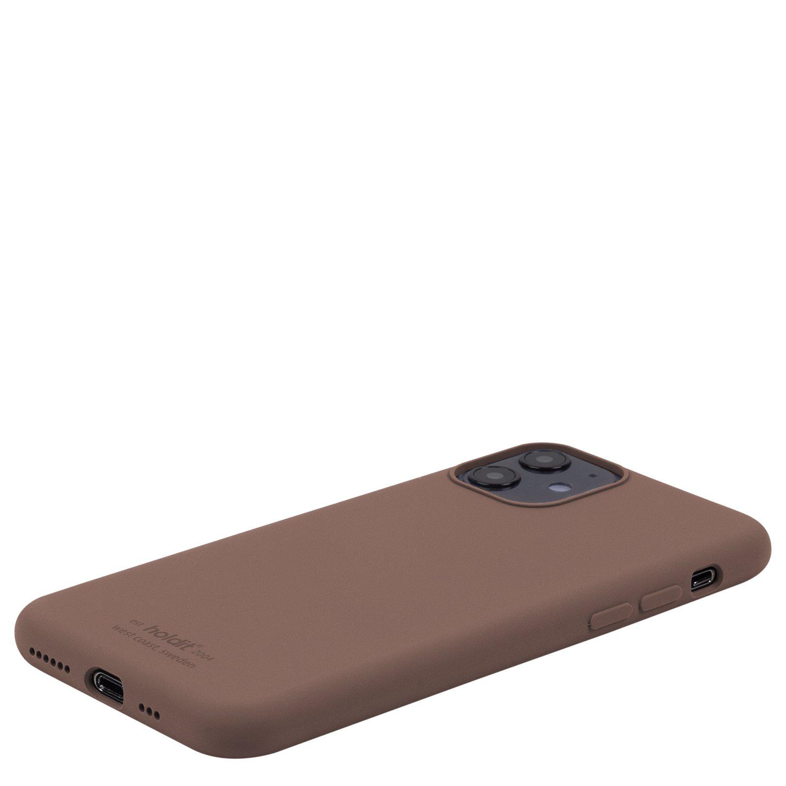Cover in silicone per iPhone 11 Marrone