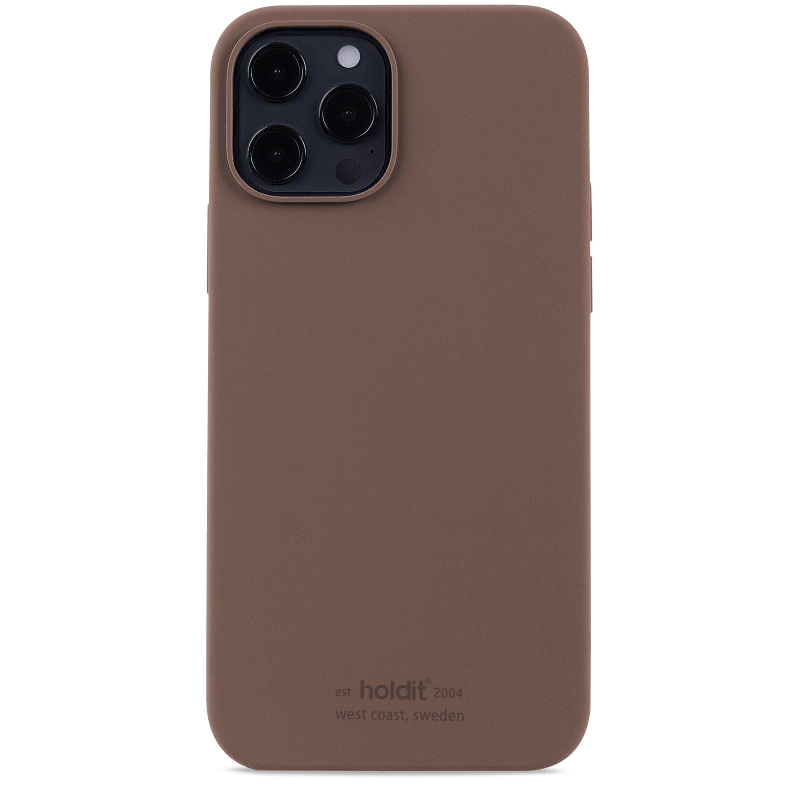 Cover in silicone iPhone 12/12 Pro Dark Brown