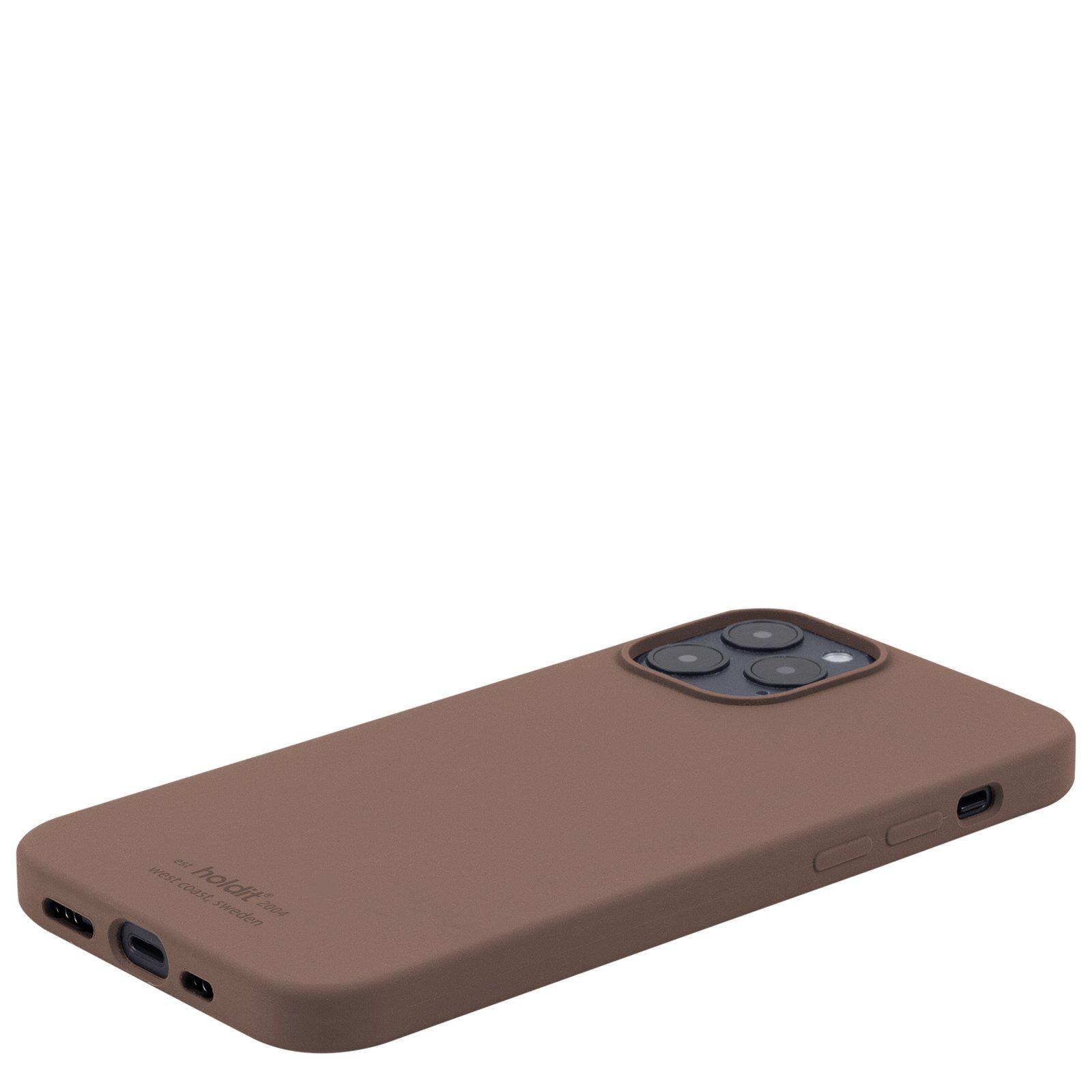 Cover in silicone iPhone 12/12 Pro Dark Brown