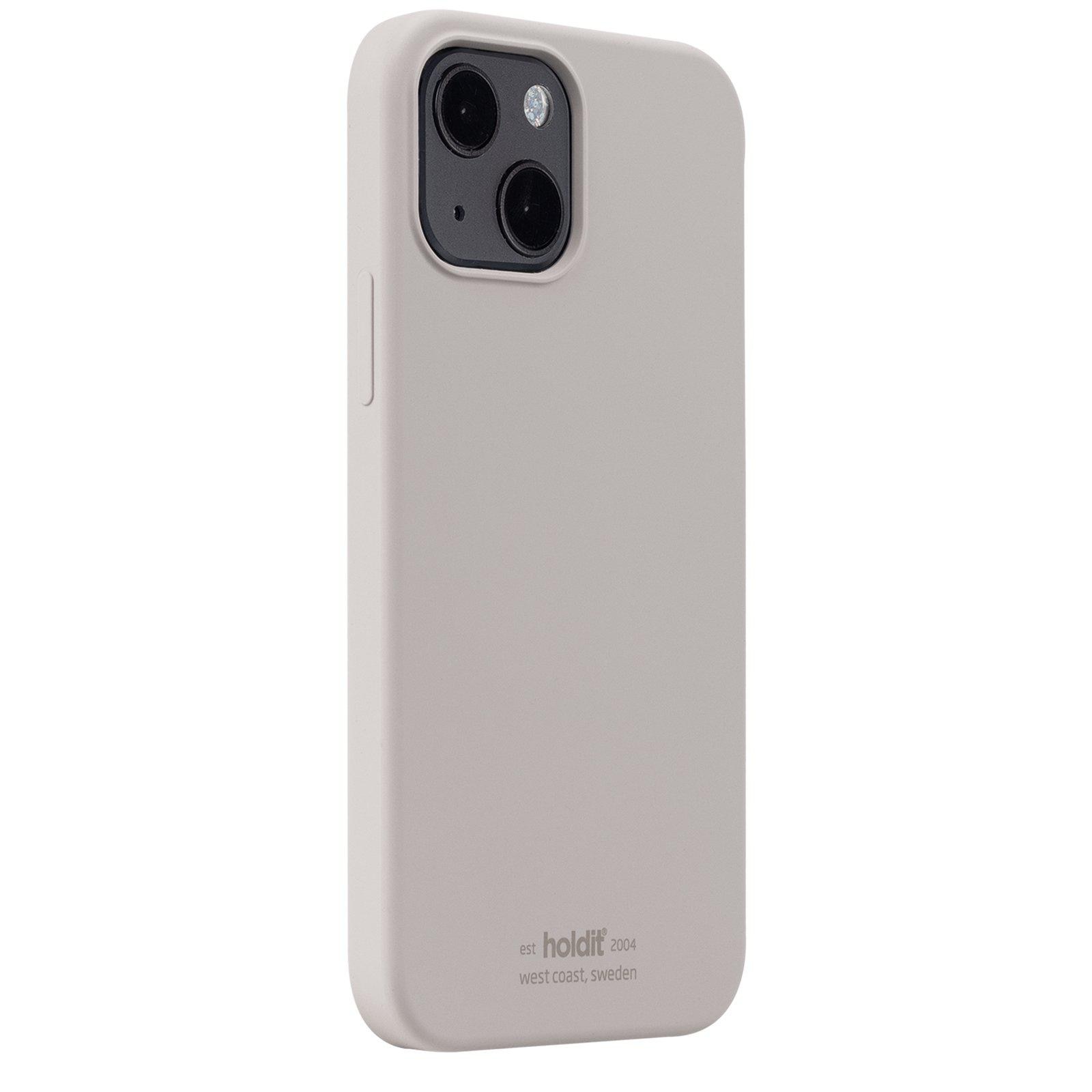 Cover in silicone iPhone 13 Taupe