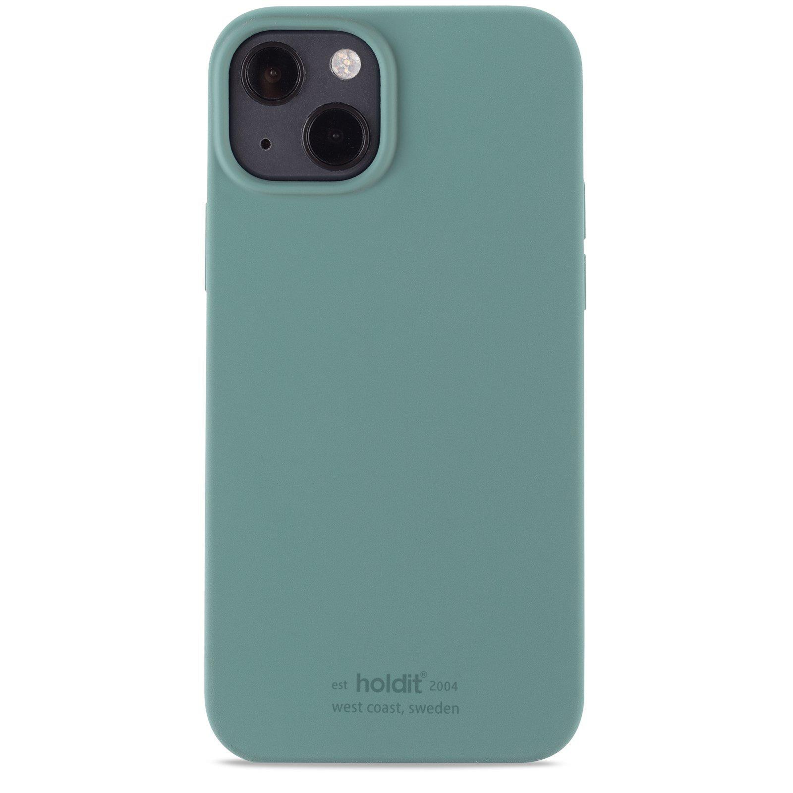 Cover in silicone iPhone 14 Moss Green